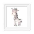 Picture of Baby Zebra  _GroupedProduct_Square_Mini_ _GroupedProduct_Square_Framed_Matted_