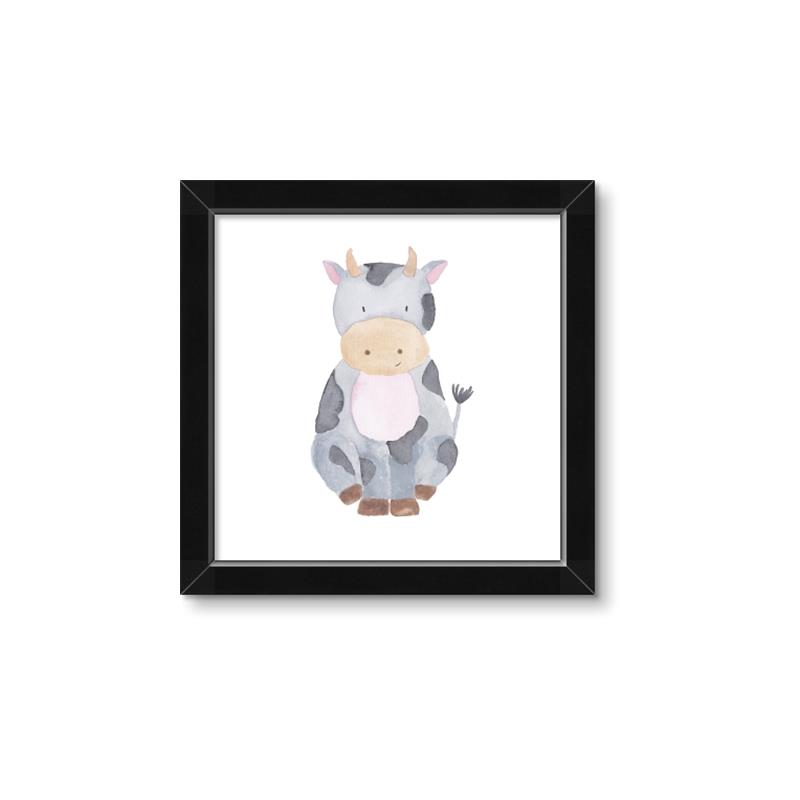 Picture of Nursery Cow _GroupedProduct_Square_Mini_ _GroupedProduct_Square_Framed_Matted_