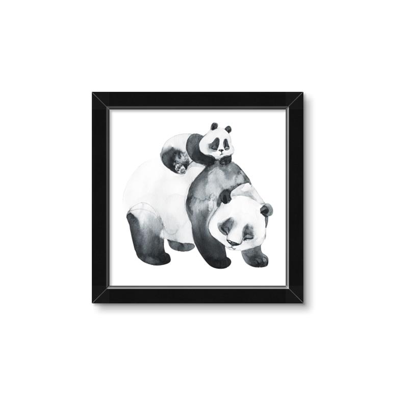 Picture of Mom and Baby Panda _GroupedProduct_Square_Mini_ _GroupedProduct_Square_Framed_Matted_
