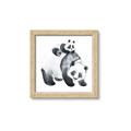 Picture of Mom and Baby Panda _GroupedProduct_Square_Mini_ _GroupedProduct_Square_Framed_Matted_