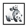 Picture of Mom and Baby Panda _GroupedProduct_Square_Mini_ _GroupedProduct_Square_Framed_Matted_