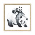 Picture of Mom and Baby Panda _GroupedProduct_Square_Mini_ _GroupedProduct_Square_Framed_Matted_