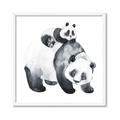 Picture of Mom and Baby Panda _GroupedProduct_Square_Mini_ _GroupedProduct_Square_Framed_Matted_