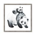 Picture of Mom and Baby Panda _GroupedProduct_Square_Mini_ _GroupedProduct_Square_Framed_Matted_