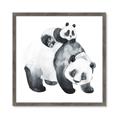 Picture of Mom and Baby Panda _GroupedProduct_Square_Mini_ _GroupedProduct_Square_Framed_Matted_
