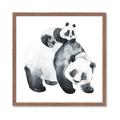 Picture of Mom and Baby Panda _GroupedProduct_Square_Mini_ _GroupedProduct_Square_Framed_Matted_