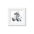 Picture of Mom and Baby Panda _GroupedProduct_Square_Mini_ _GroupedProduct_Square_Framed_Matted_
