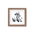Picture of Mom and Baby Panda _GroupedProduct_Square_Mini_ _GroupedProduct_Square_Framed_Matted_