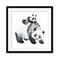 Picture of Mom and Baby Panda _GroupedProduct_Square_Mini_ _GroupedProduct_Square_Framed_Matted_