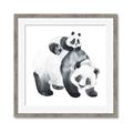 Picture of Mom and Baby Panda _GroupedProduct_Square_Mini_ _GroupedProduct_Square_Framed_Matted_