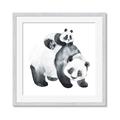 Picture of Mom and Baby Panda _GroupedProduct_Square_Mini_ _GroupedProduct_Square_Framed_Matted_