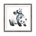 Picture of Mom and Baby Panda _GroupedProduct_Square_Mini_ _GroupedProduct_Square_Framed_Matted_