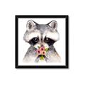 Picture of Garden Raccoon _GroupedProduct_Square_Mini_ _GroupedProduct_Square_Framed_Matted_