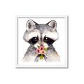 Picture of Garden Raccoon _GroupedProduct_Square_Mini_ _GroupedProduct_Square_Framed_Matted_