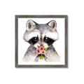 Picture of Garden Raccoon _GroupedProduct_Square_Mini_ _GroupedProduct_Square_Framed_Matted_