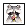 Picture of Garden Raccoon _GroupedProduct_Square_Mini_ _GroupedProduct_Square_Framed_Matted_