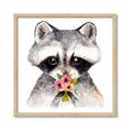 Picture of Garden Raccoon _GroupedProduct_Square_Mini_ _GroupedProduct_Square_Framed_Matted_