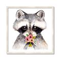 Picture of Garden Raccoon _GroupedProduct_Square_Mini_ _GroupedProduct_Square_Framed_Matted_