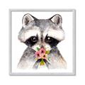 Picture of Garden Raccoon _GroupedProduct_Square_Mini_ _GroupedProduct_Square_Framed_Matted_
