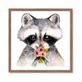 Picture of Garden Raccoon _GroupedProduct_Square_Mini_ _GroupedProduct_Square_Framed_Matted_