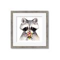Picture of Garden Raccoon _GroupedProduct_Square_Mini_ _GroupedProduct_Square_Framed_Matted_