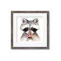 Picture of Garden Raccoon _GroupedProduct_Square_Mini_ _GroupedProduct_Square_Framed_Matted_