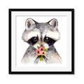 Picture of Garden Raccoon _GroupedProduct_Square_Mini_ _GroupedProduct_Square_Framed_Matted_
