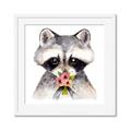 Picture of Garden Raccoon _GroupedProduct_Square_Mini_ _GroupedProduct_Square_Framed_Matted_