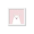 Picture of Pinky Llama  _GroupedProduct_Square_Mini_ _GroupedProduct_Square_Framed_Matted_