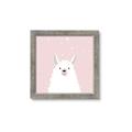 Picture of Pinky Llama  _GroupedProduct_Square_Mini_ _GroupedProduct_Square_Framed_Matted_