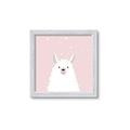 Picture of Pinky Llama  _GroupedProduct_Square_Mini_ _GroupedProduct_Square_Framed_Matted_