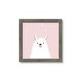 Picture of Pinky Llama  _GroupedProduct_Square_Mini_ _GroupedProduct_Square_Framed_Matted_