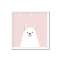 Picture of Pinky Llama  _GroupedProduct_Square_Mini_ _GroupedProduct_Square_Framed_Matted_