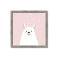 Picture of Pinky Llama  _GroupedProduct_Square_Mini_ _GroupedProduct_Square_Framed_Matted_