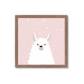 Picture of Pinky Llama  _GroupedProduct_Square_Mini_ _GroupedProduct_Square_Framed_Matted_
