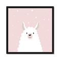 Picture of Pinky Llama  _GroupedProduct_Square_Mini_ _GroupedProduct_Square_Framed_Matted_