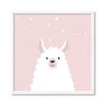 Picture of Pinky Llama  _GroupedProduct_Square_Mini_ _GroupedProduct_Square_Framed_Matted_