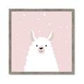 Picture of Pinky Llama  _GroupedProduct_Square_Mini_ _GroupedProduct_Square_Framed_Matted_
