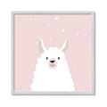 Picture of Pinky Llama  _GroupedProduct_Square_Mini_ _GroupedProduct_Square_Framed_Matted_
