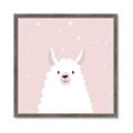 Picture of Pinky Llama  _GroupedProduct_Square_Mini_ _GroupedProduct_Square_Framed_Matted_