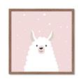 Picture of Pinky Llama  _GroupedProduct_Square_Mini_ _GroupedProduct_Square_Framed_Matted_