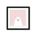 Picture of Pinky Llama  _GroupedProduct_Square_Mini_ _GroupedProduct_Square_Framed_Matted_