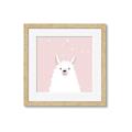 Picture of Pinky Llama  _GroupedProduct_Square_Mini_ _GroupedProduct_Square_Framed_Matted_