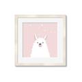 Picture of Pinky Llama  _GroupedProduct_Square_Mini_ _GroupedProduct_Square_Framed_Matted_