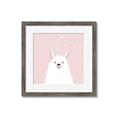 Picture of Pinky Llama  _GroupedProduct_Square_Mini_ _GroupedProduct_Square_Framed_Matted_