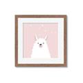 Picture of Pinky Llama  _GroupedProduct_Square_Mini_ _GroupedProduct_Square_Framed_Matted_