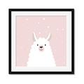 Picture of Pinky Llama  _GroupedProduct_Square_Mini_ _GroupedProduct_Square_Framed_Matted_