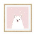 Picture of Pinky Llama  _GroupedProduct_Square_Mini_ _GroupedProduct_Square_Framed_Matted_