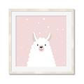 Picture of Pinky Llama  _GroupedProduct_Square_Mini_ _GroupedProduct_Square_Framed_Matted_