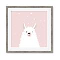 Picture of Pinky Llama  _GroupedProduct_Square_Mini_ _GroupedProduct_Square_Framed_Matted_